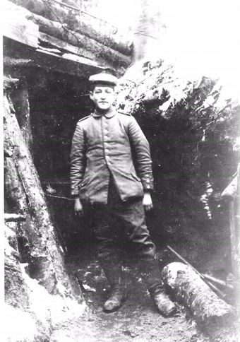 Wilhelm Schledorn als Soldat im ersten Weltkrieg